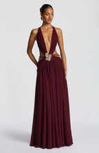 Hailey Maxi Dress - Cherry Lacquer
