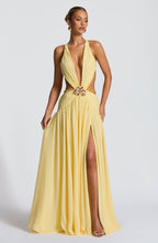 Hailey Maxi Dress - Lemon