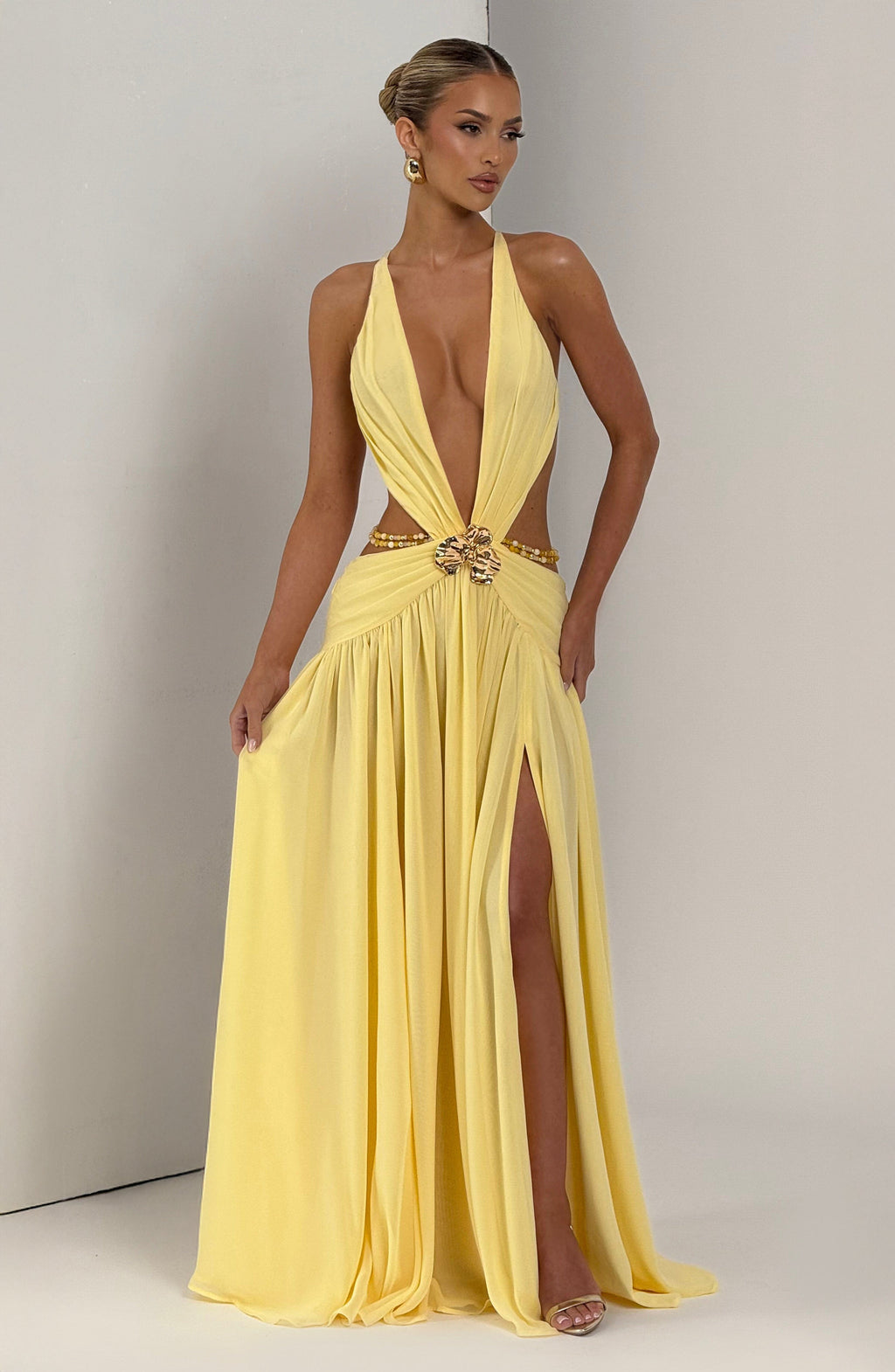 Hailey Maxi Dress - Lemon