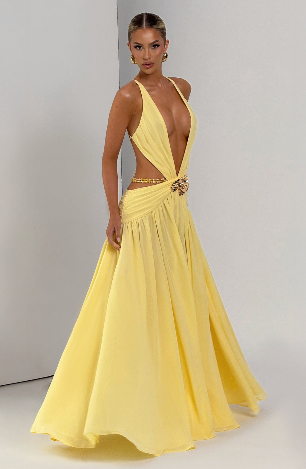 Hailey Maxi Dress - Lemon