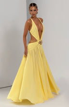 Hailey Maxi Dress - Lemon