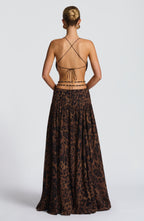 Hailey Maxi Dress - Leopard Print