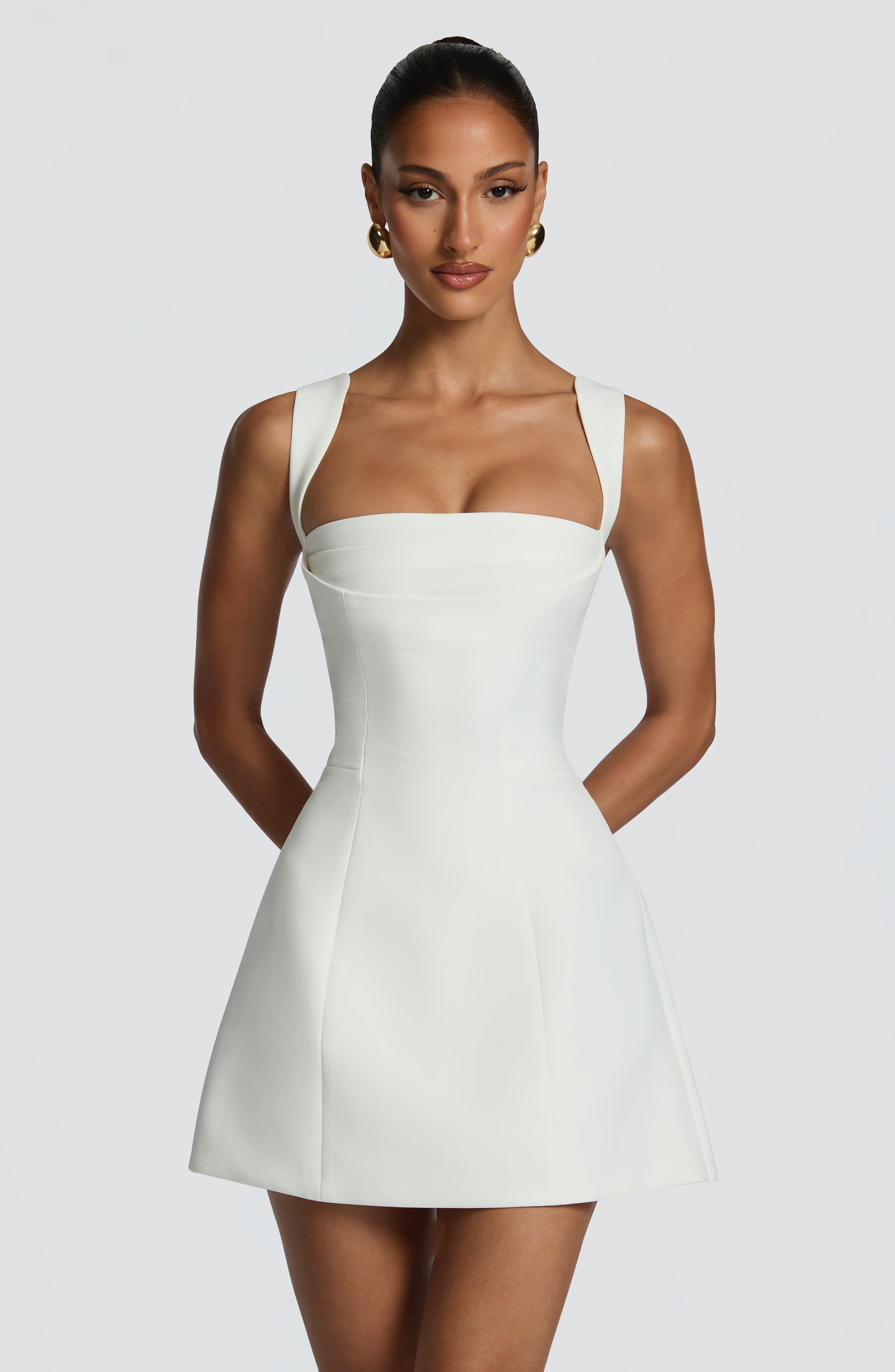 Lisa Mini Dress - Ivory