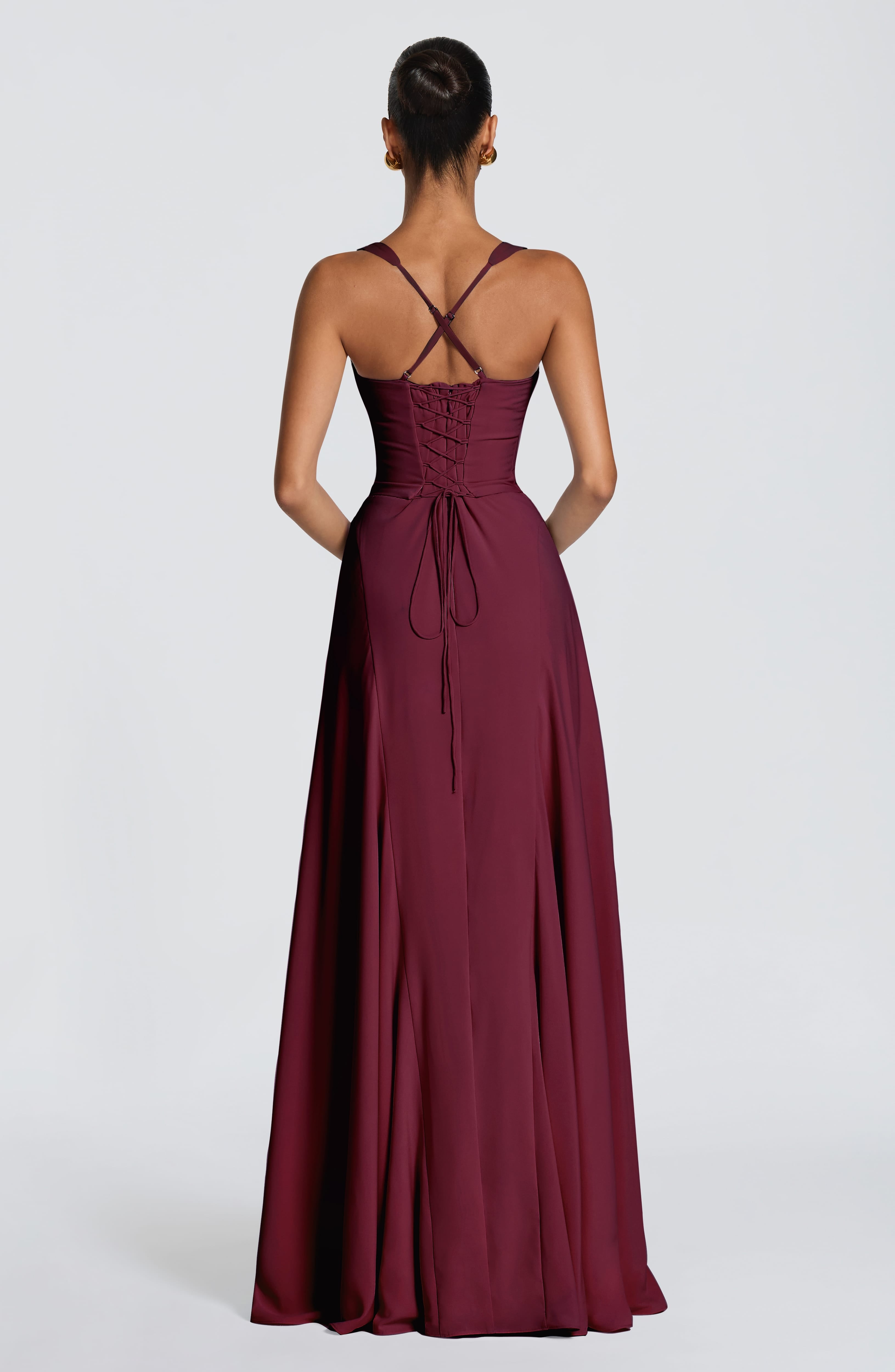 Ellie Maxi Dress - Cherry Lacquer