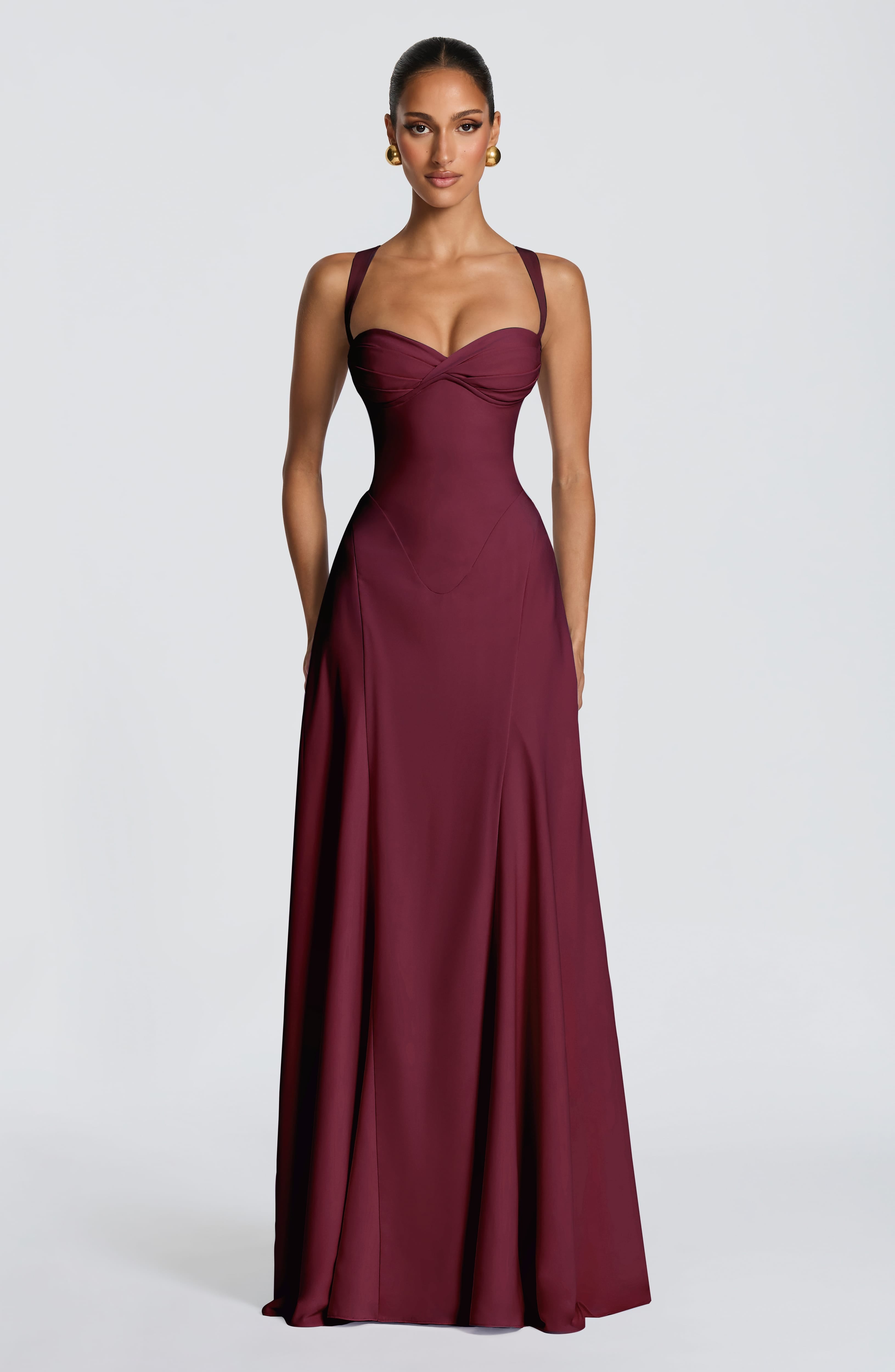Ellie Maxi Dress - Cherry Lacquer