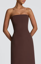 Sara Maxi Dress - Plum Brown