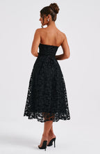 Olivia Midi Dress - Black
