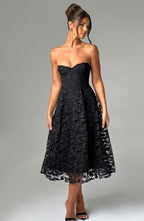 Olivia Midi Dress - Black