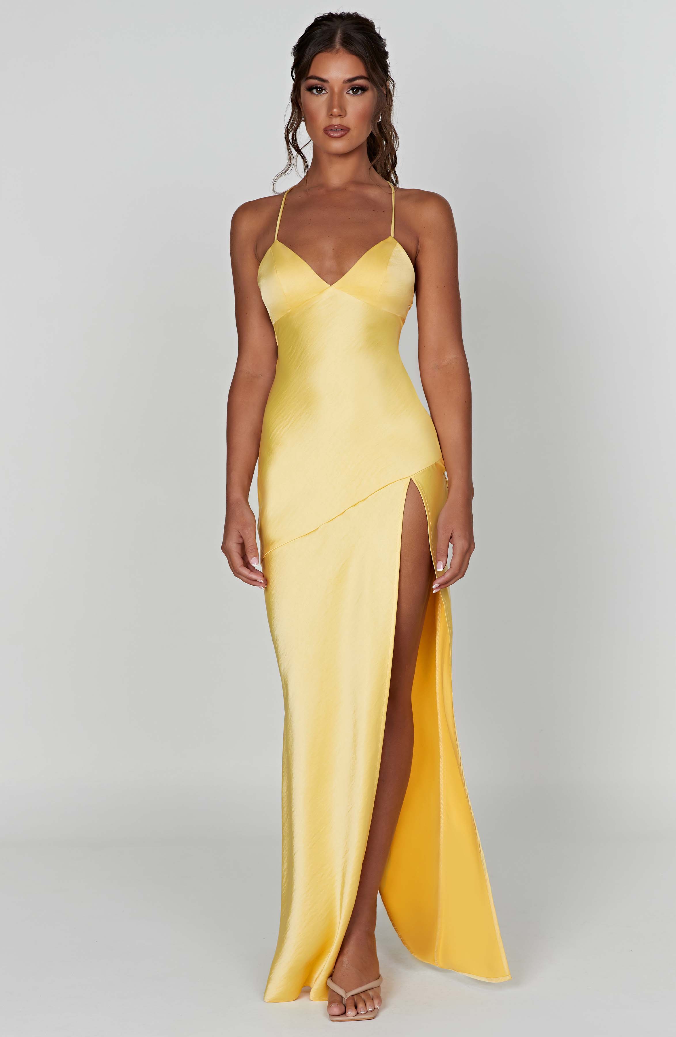 Alexa Maxi Dress - Lemon