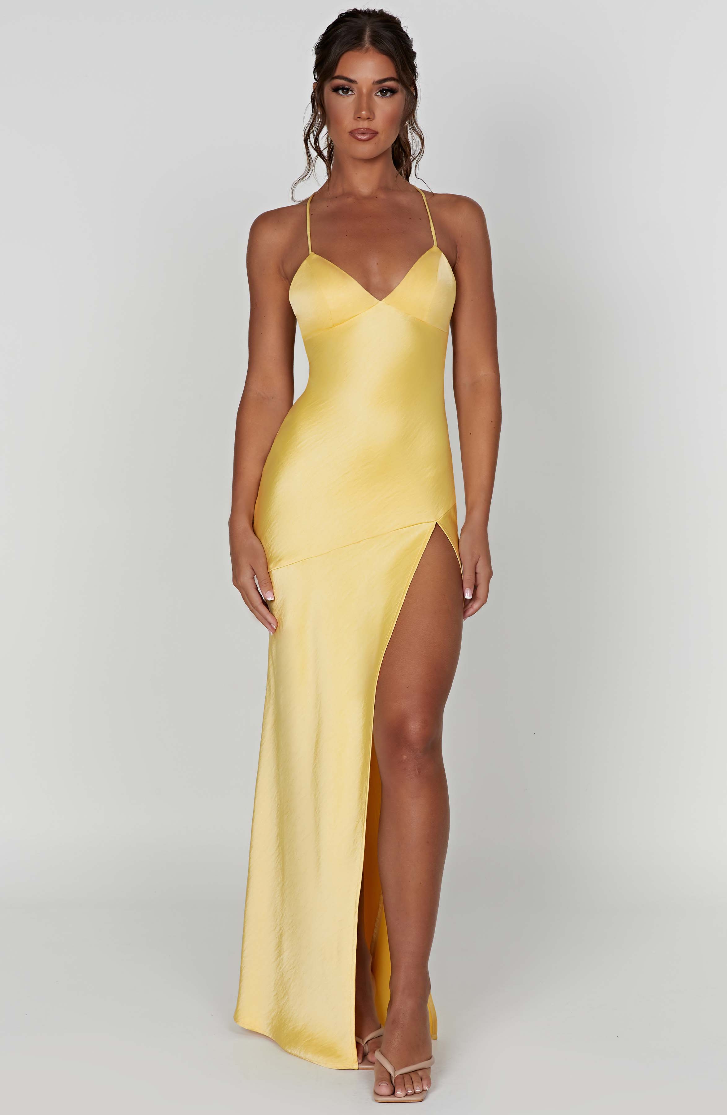 Alexa Maxi Dress - Lemon