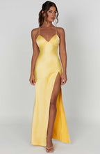 Alexa Maxi Dress - Lemon