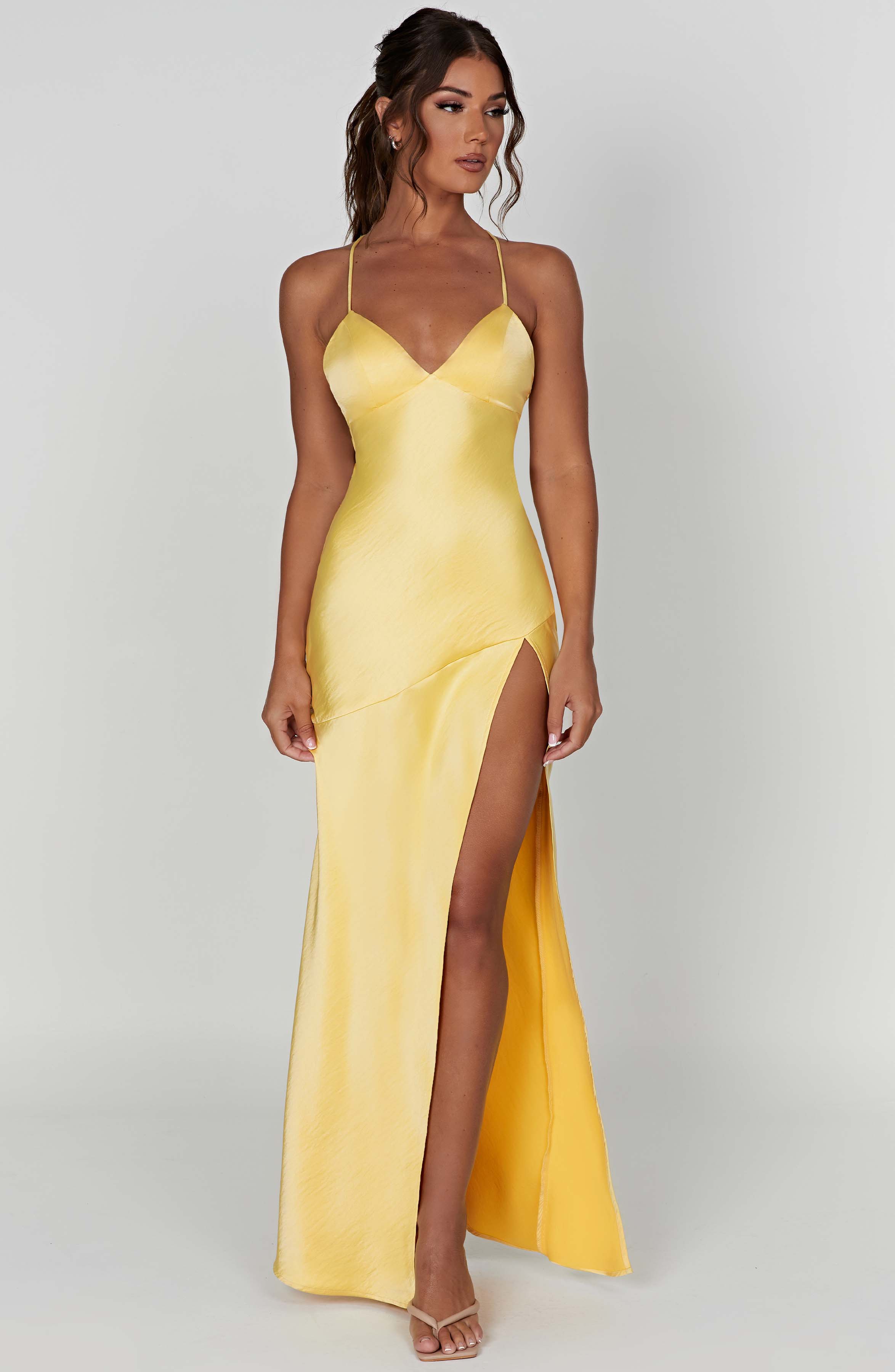 Alexa Maxi Dress - Lemon