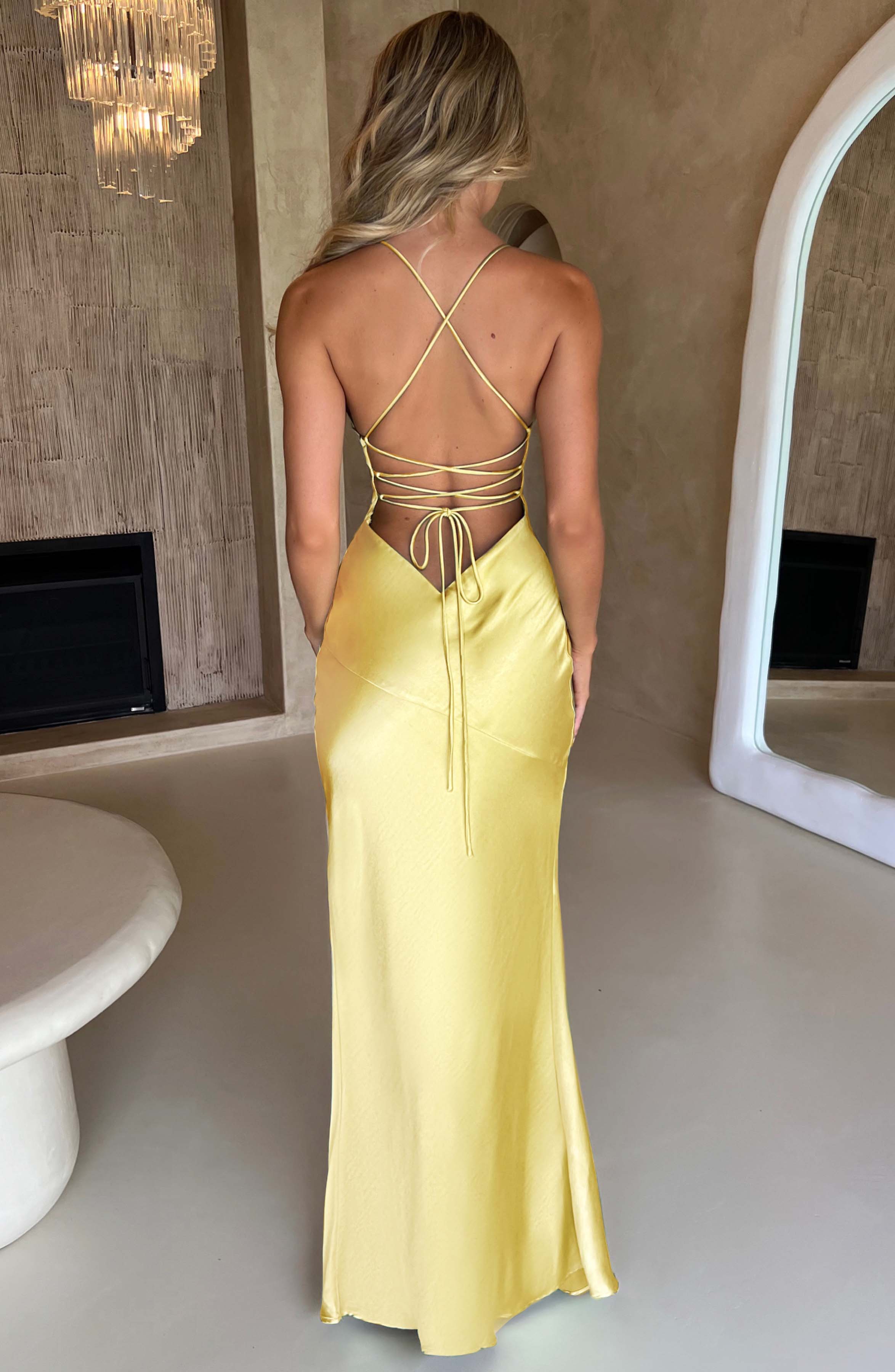Alexa Maxi Dress - Lemon