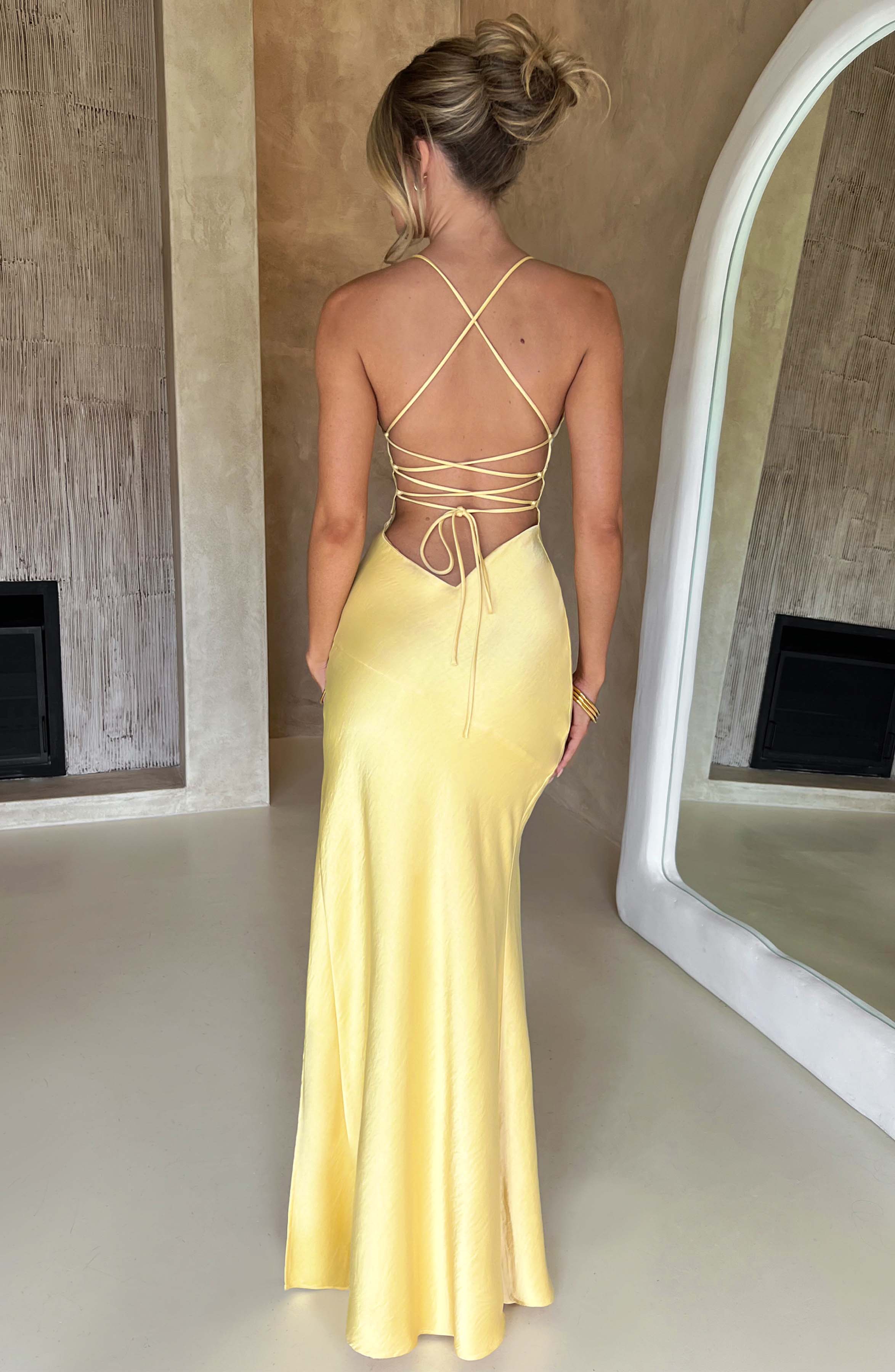 Alexa Maxi Dress - Lemon