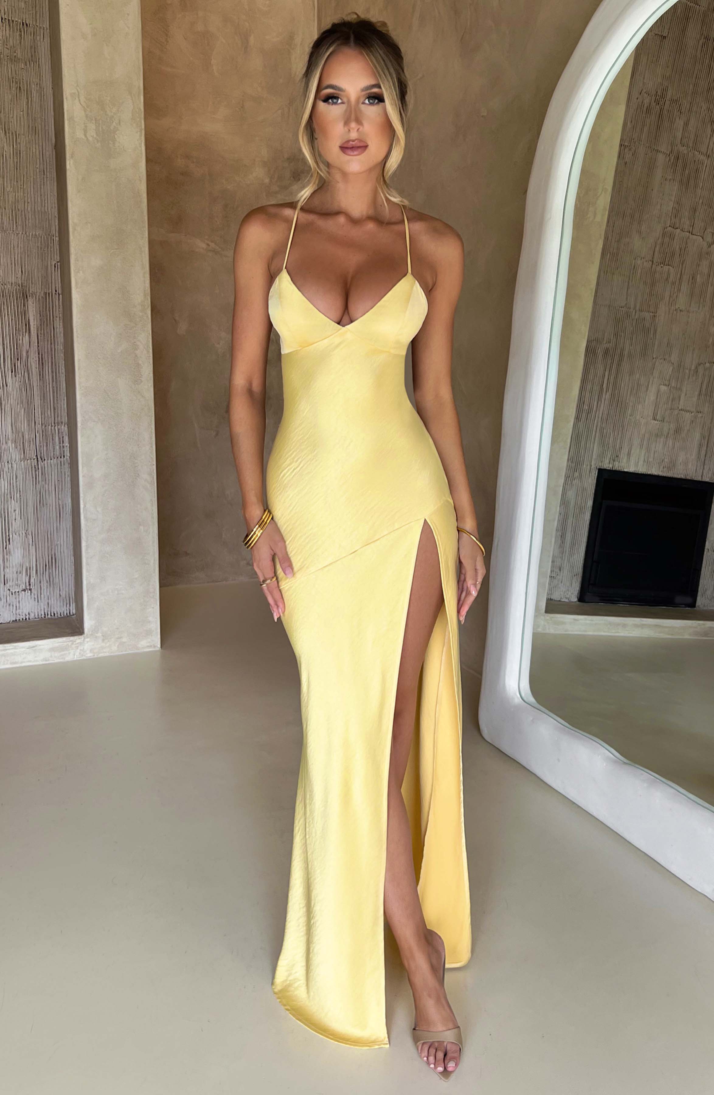 Alexa Maxi Dress - Lemon