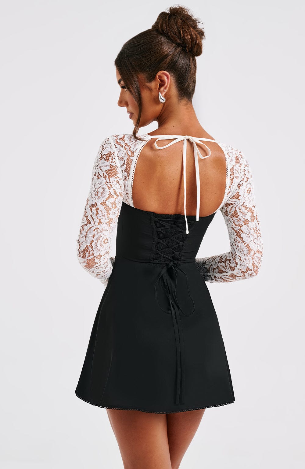 Adele Mini Dress - Black/White