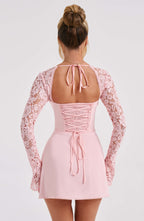Adele Mini Dress - Blush