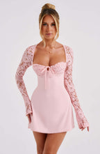 Adele Mini Dress - Blush