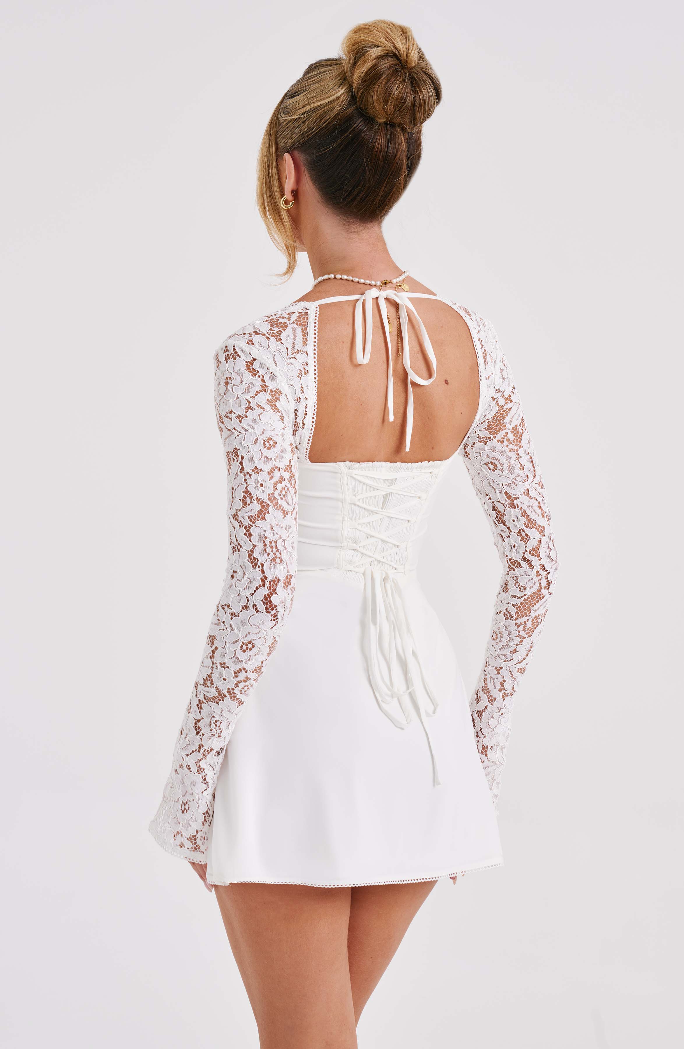 Adele Mini Dress - Ivory
