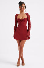 Adele Mini Dress - Red