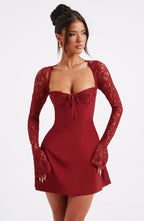 Adele Mini Dress - Red