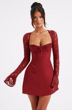 Adele Mini Dress - Red