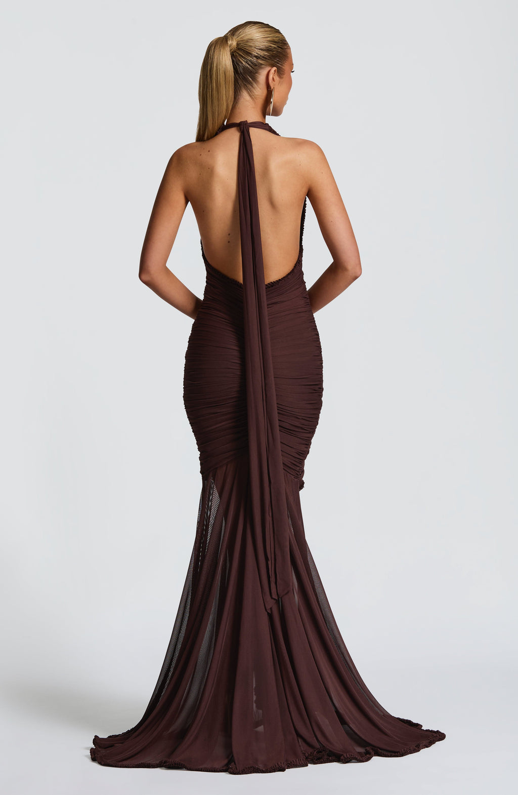 Freya Maxi Dress - Plum Brown