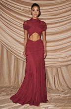 Alana Maxi Dress - Burgundy