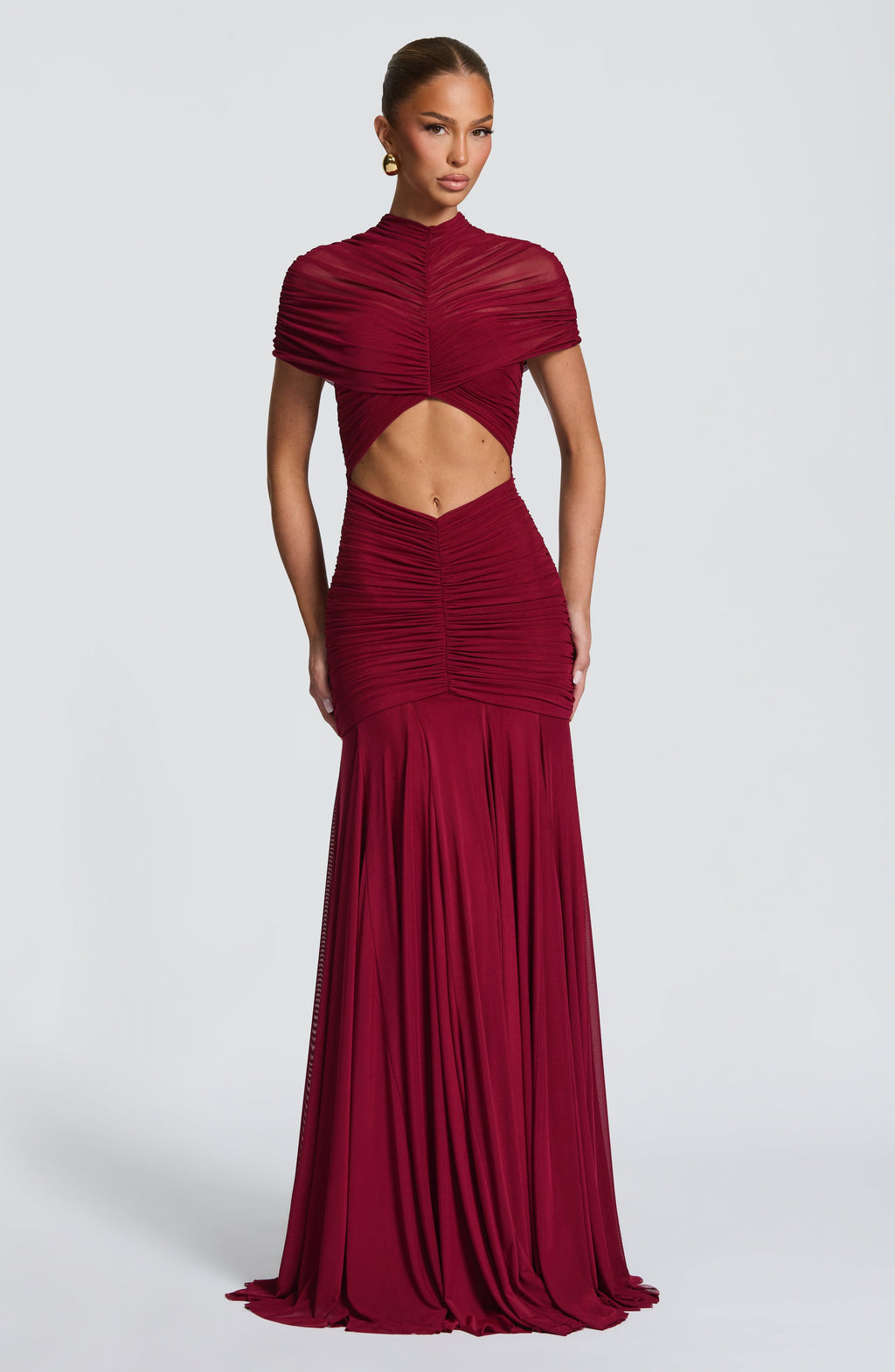 Alana Maxi Dress - Burgundy
