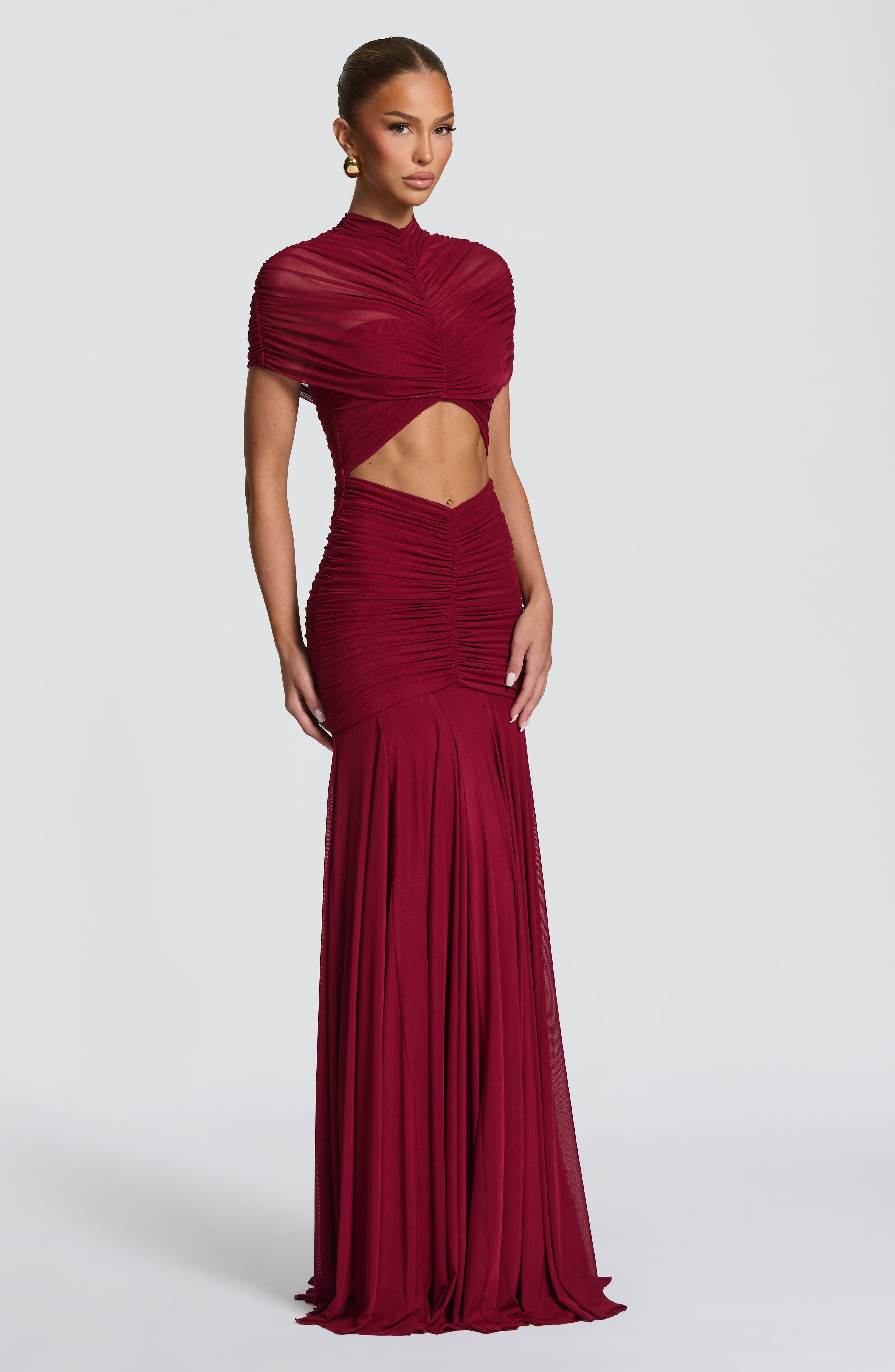 Alana Maxi Dress - Burgundy