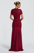 Alana Maxi Dress - Burgundy