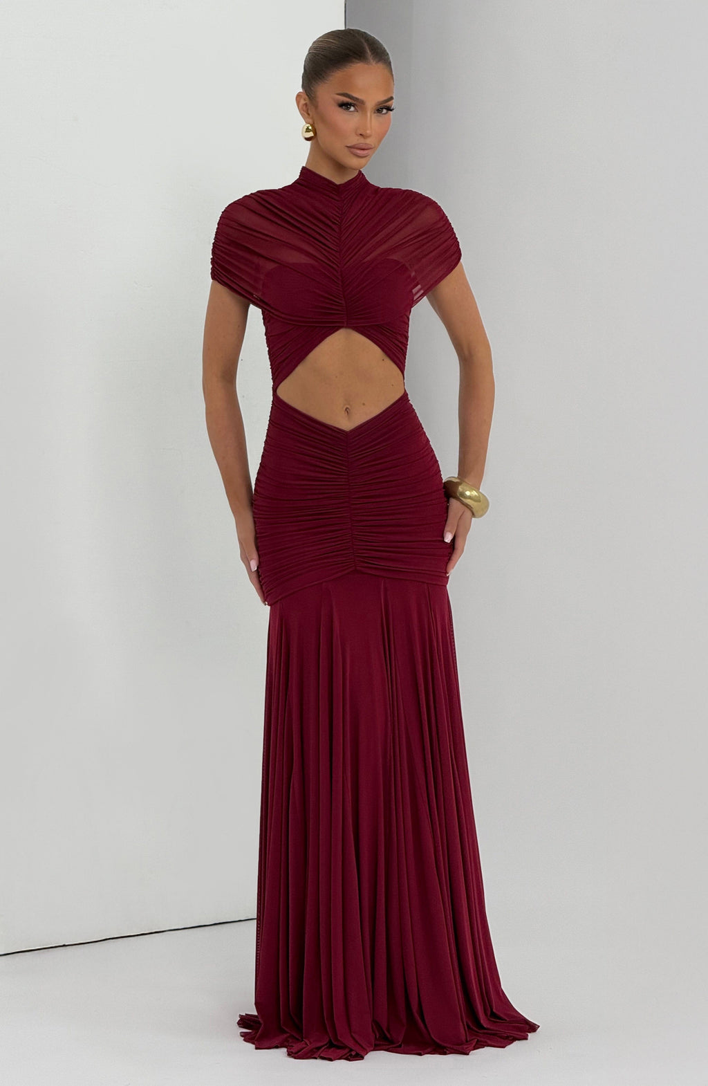 Alana Maxi Dress - Burgundy
