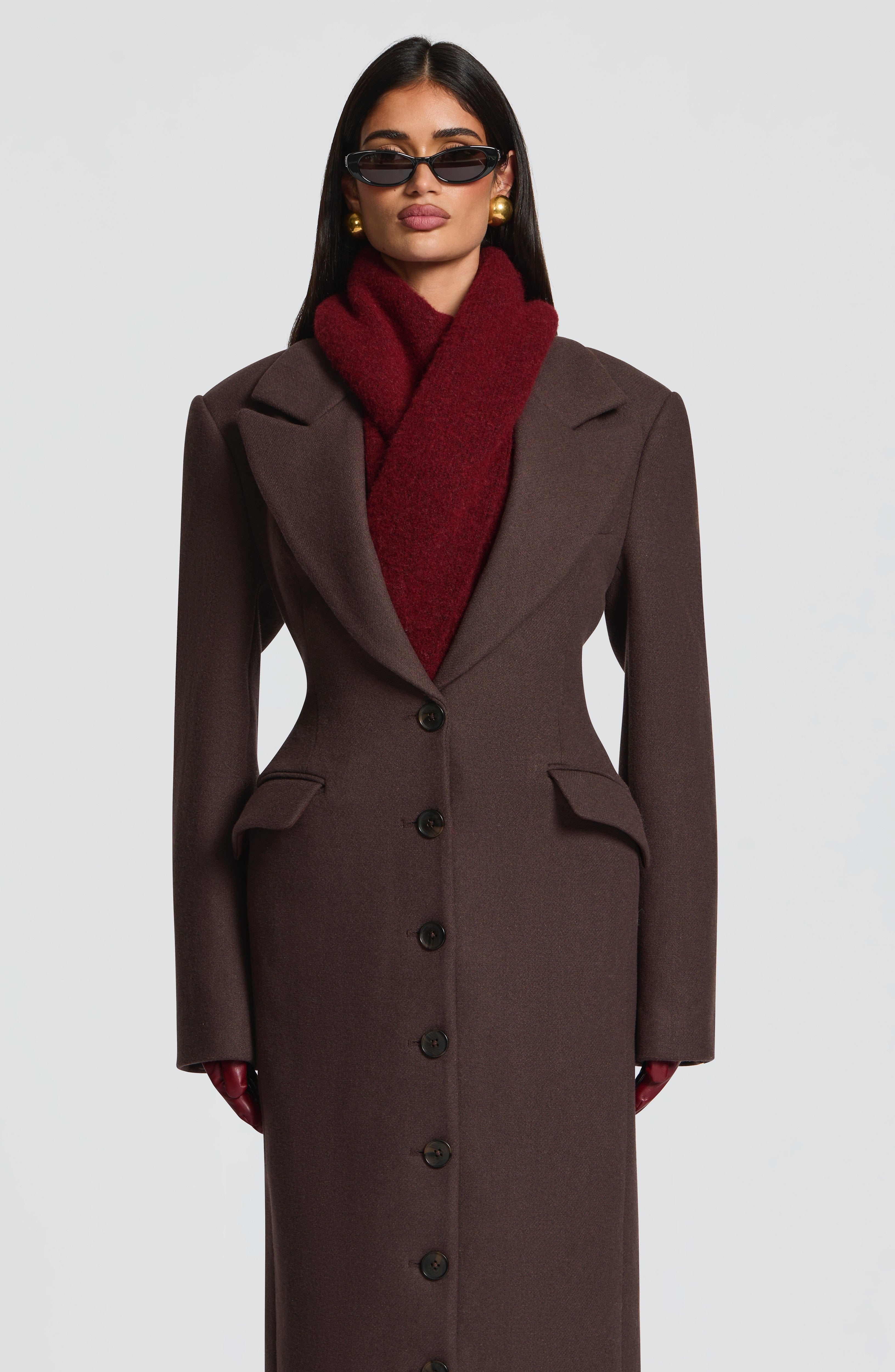 Isla Scarf - Burgundy