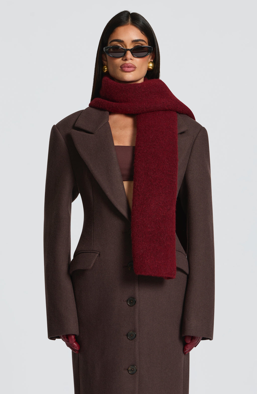 Isla Scarf - Burgundy