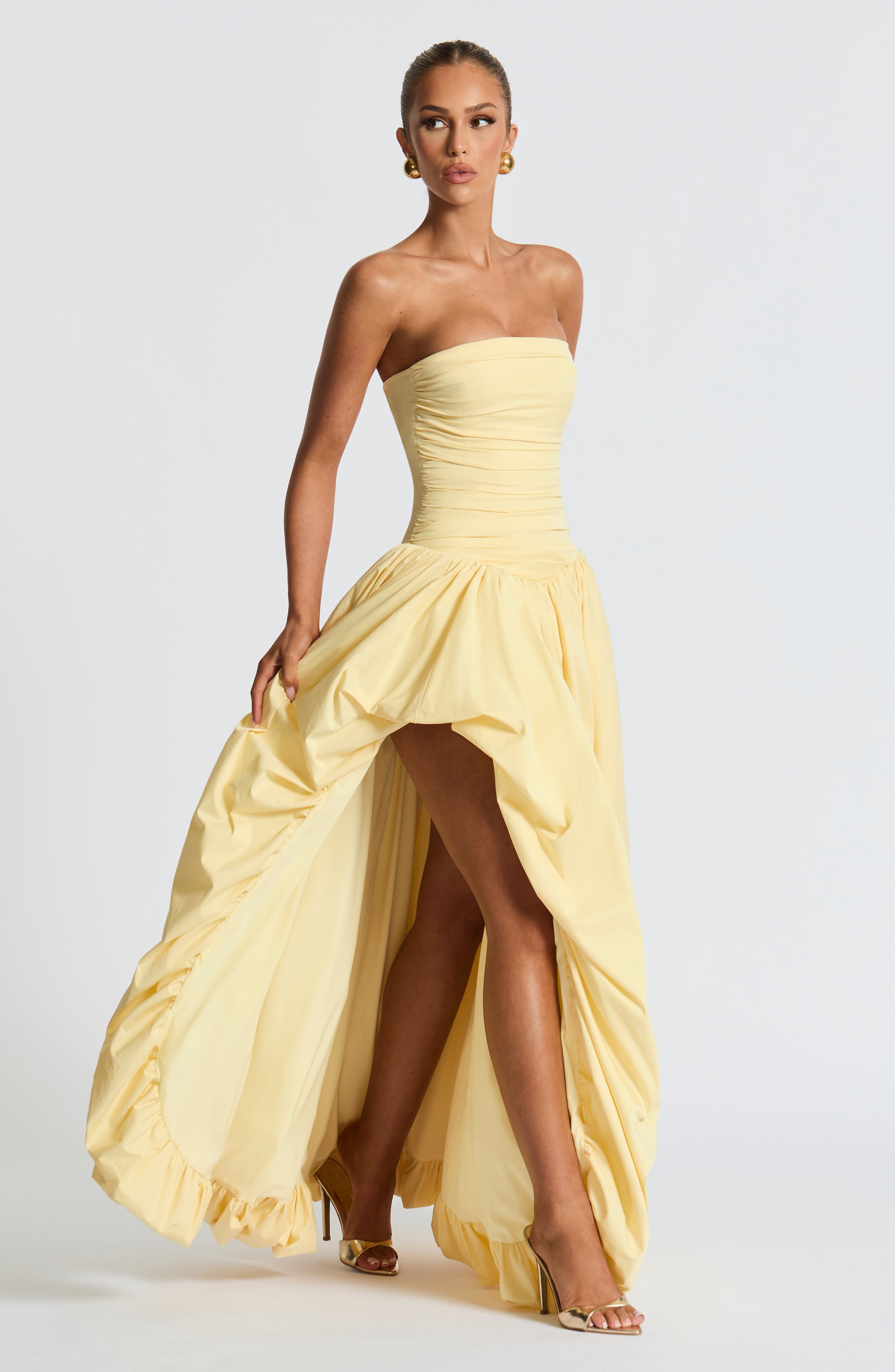 Angelica Maxi Dress - Lemon