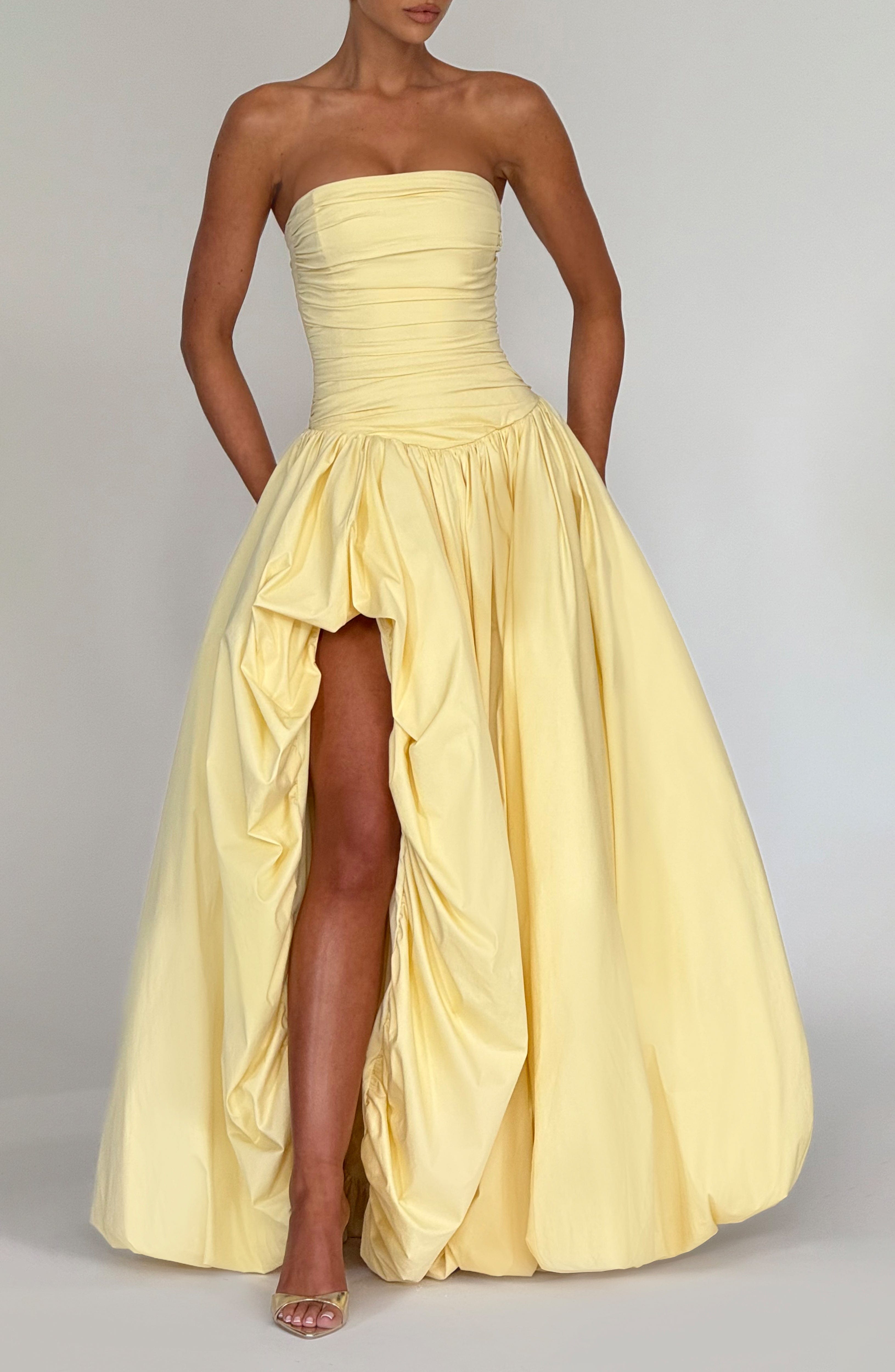 Angelica Maxi Dress - Lemon