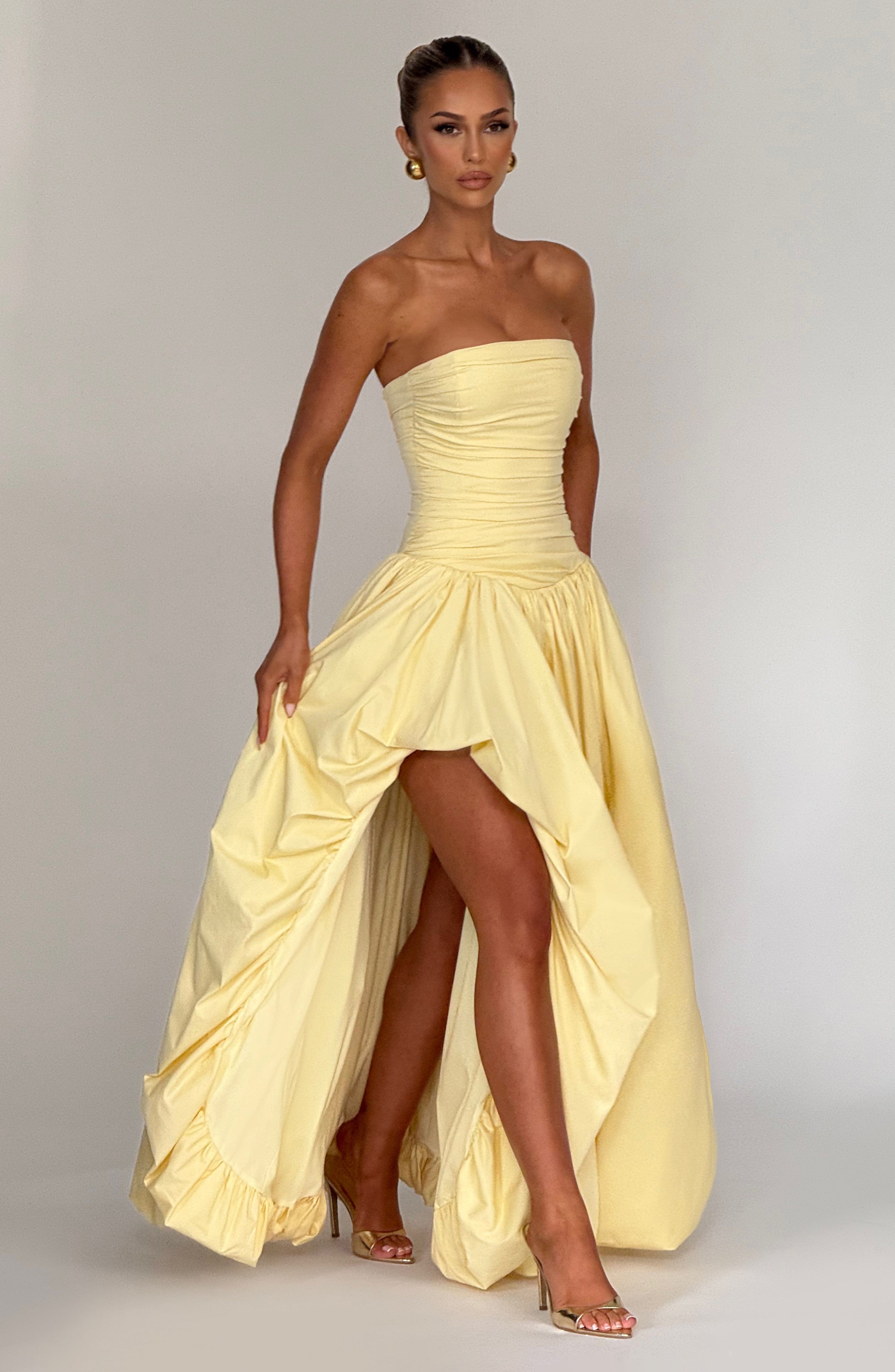 Angelica Maxi Dress - Lemon