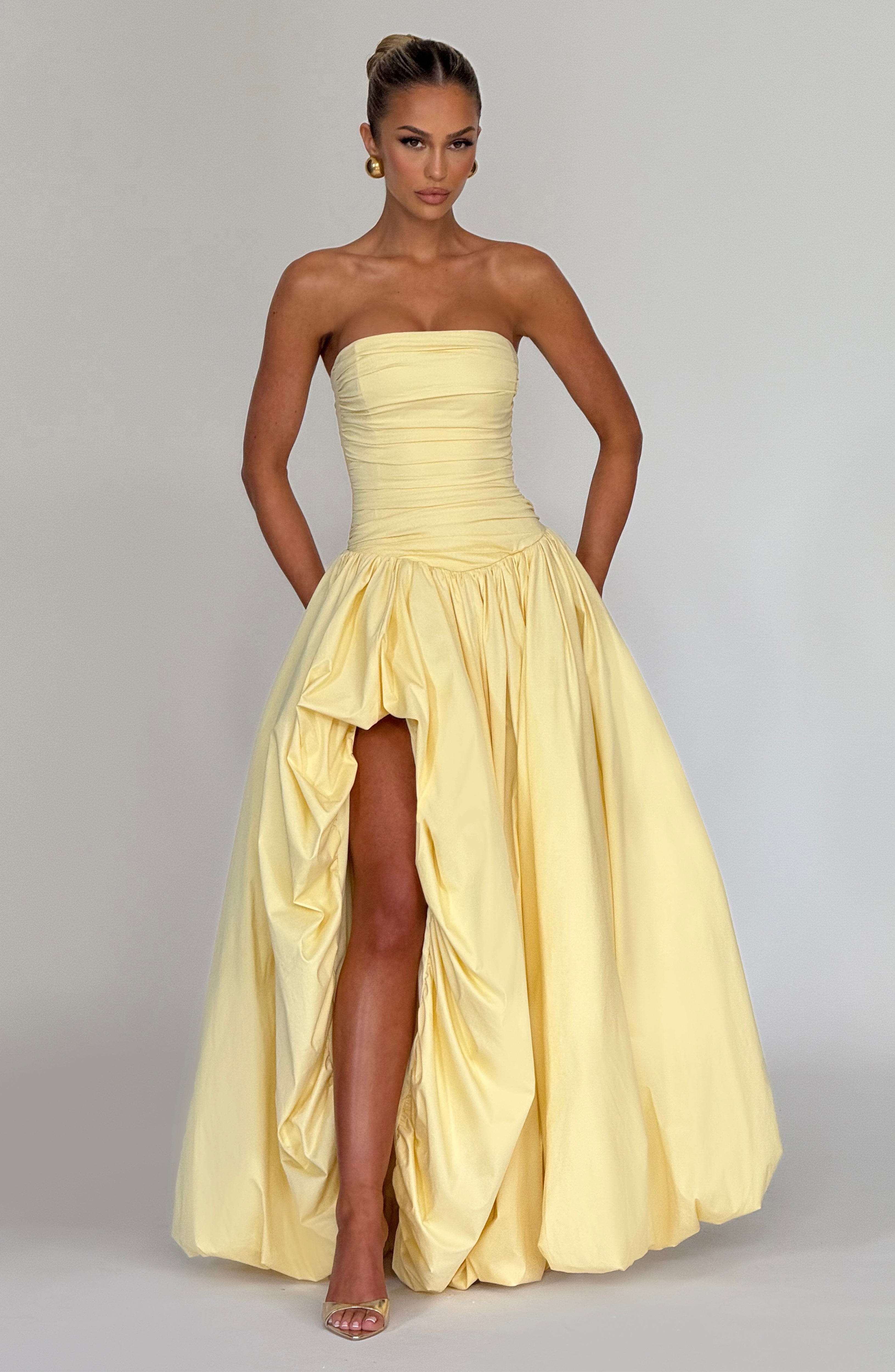 Angelica Maxi Dress - Lemon