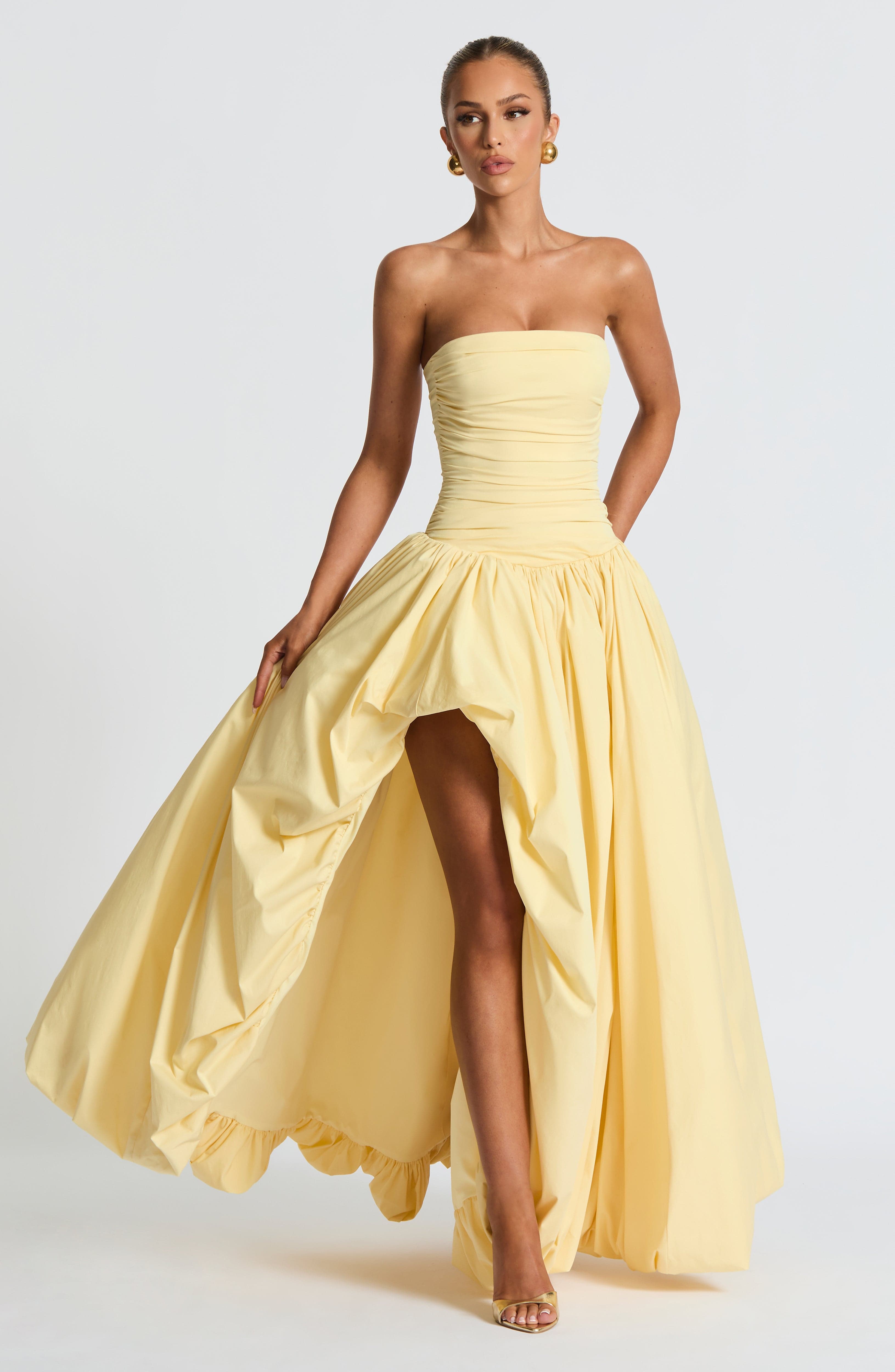 Angelica Maxi Dress - Lemon