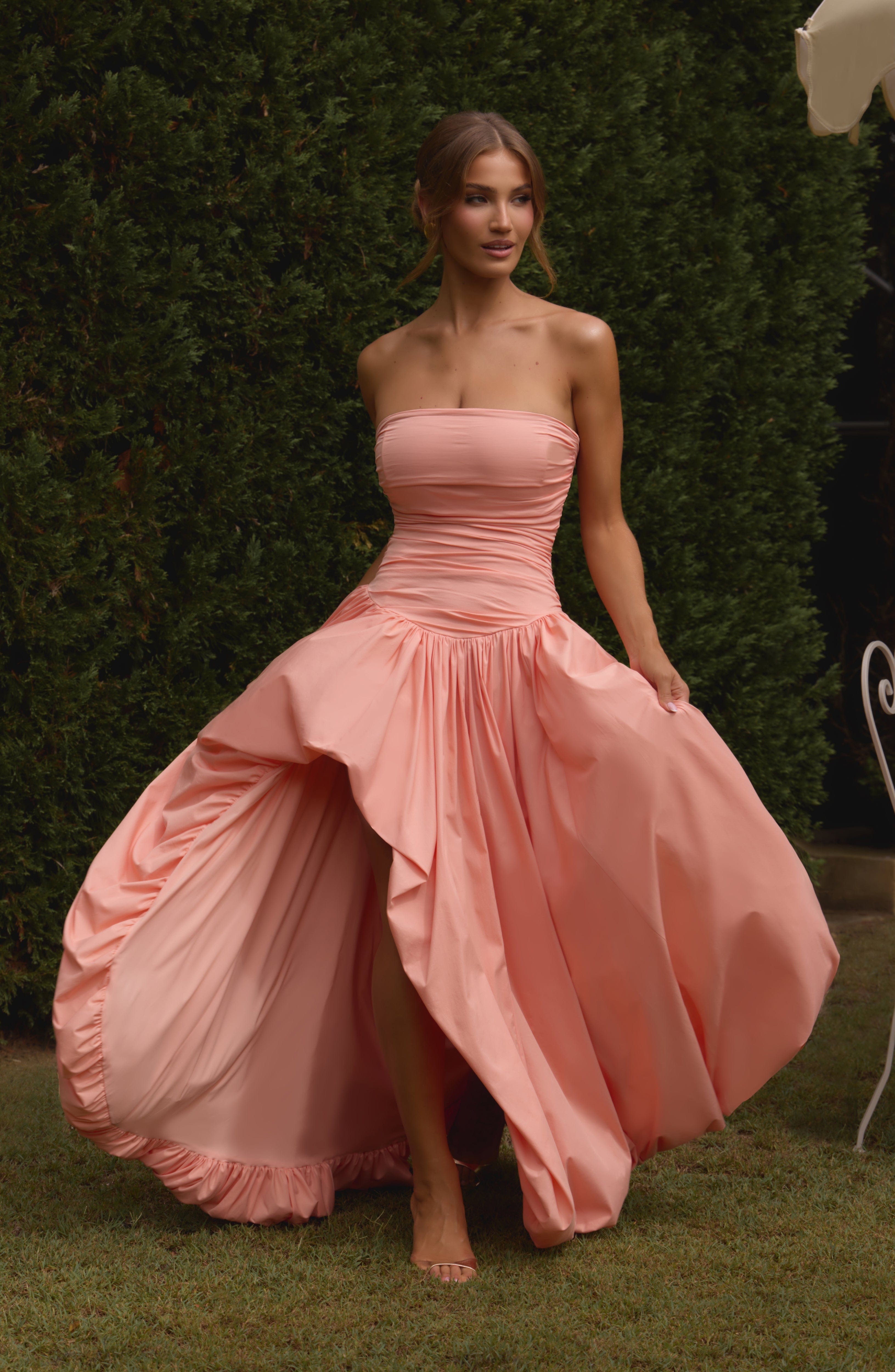 Angelica Maxi Dress - Peach