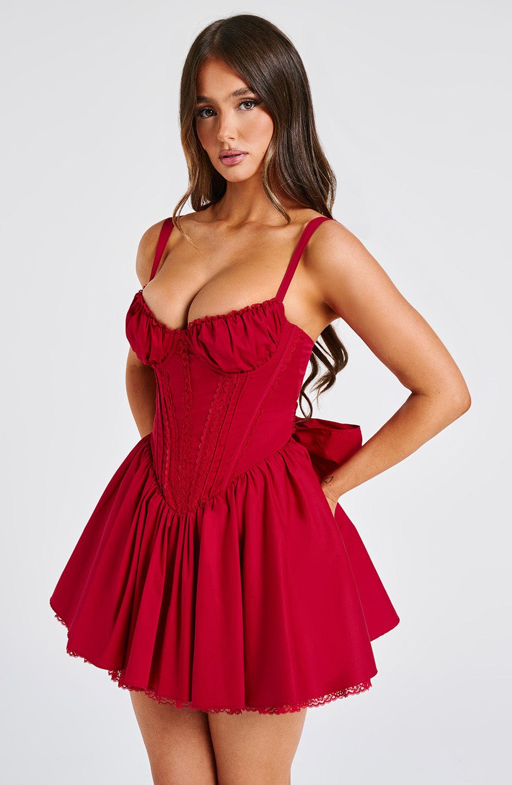 Emma Mini Dress - Red