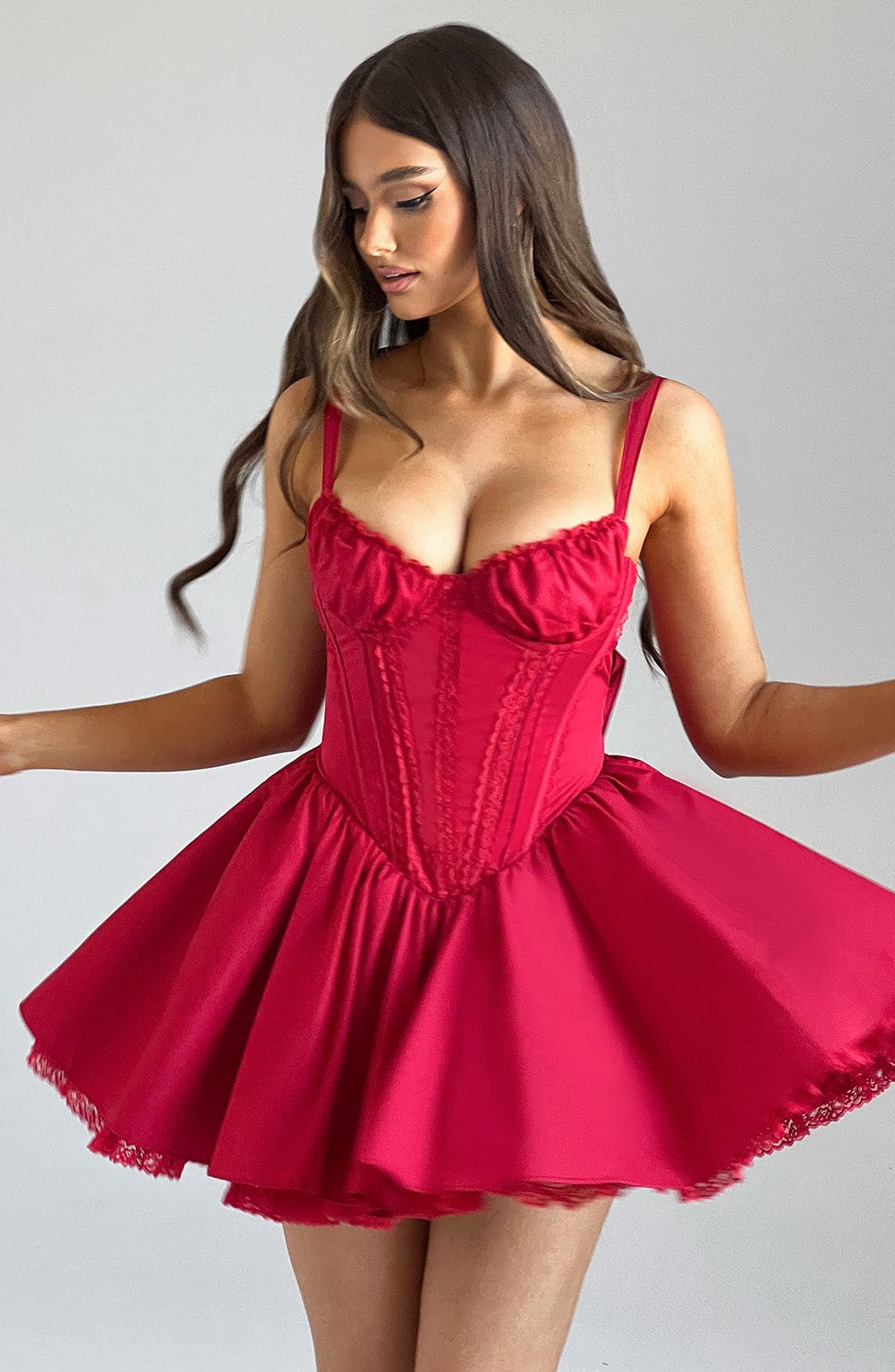 Emma Mini Dress - Red
