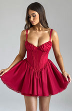 Emma Mini Dress - Red