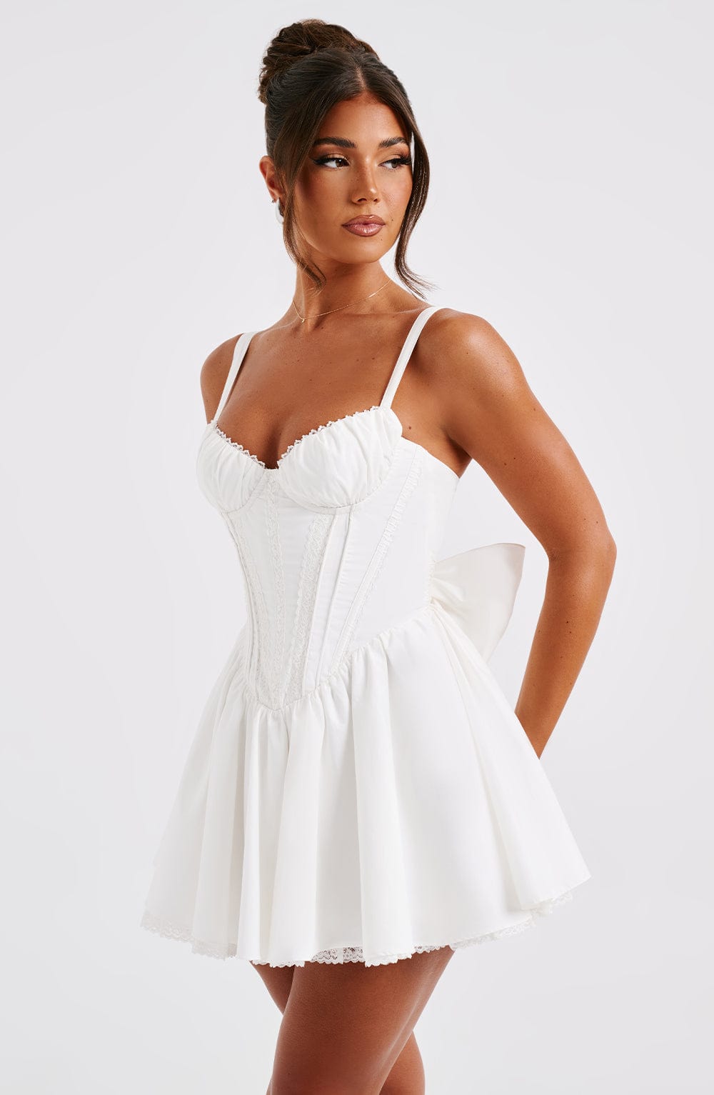 Emma Mini Dress - White
