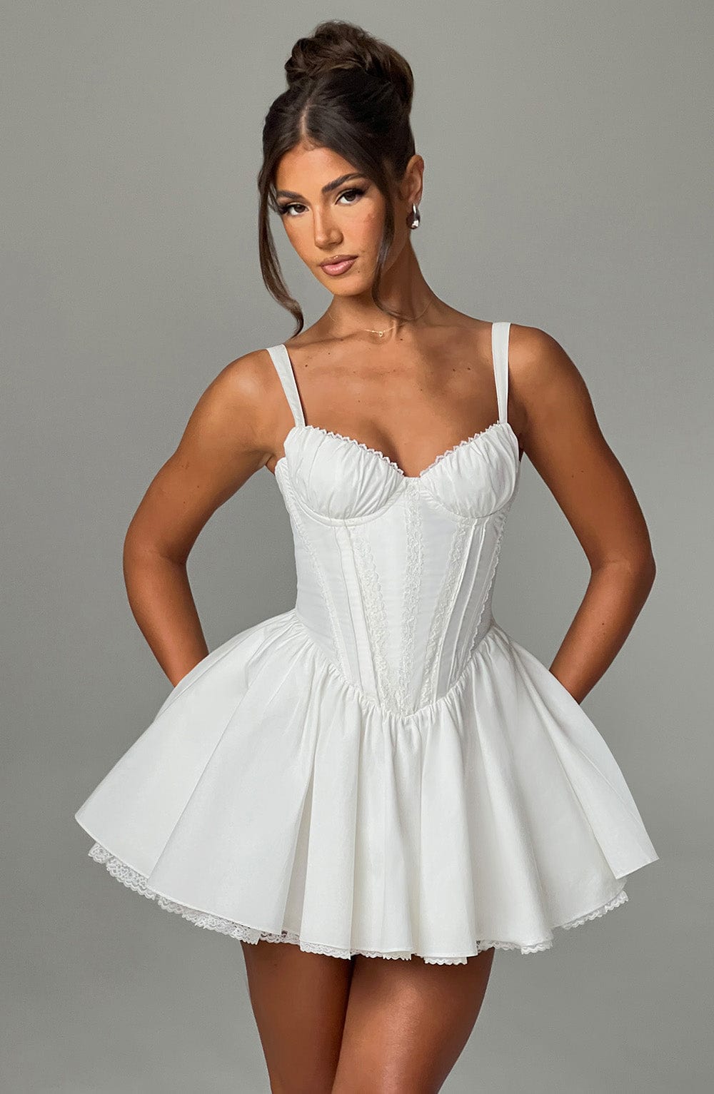 Emma Mini Dress - White