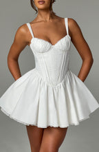Emma Mini Dress - White