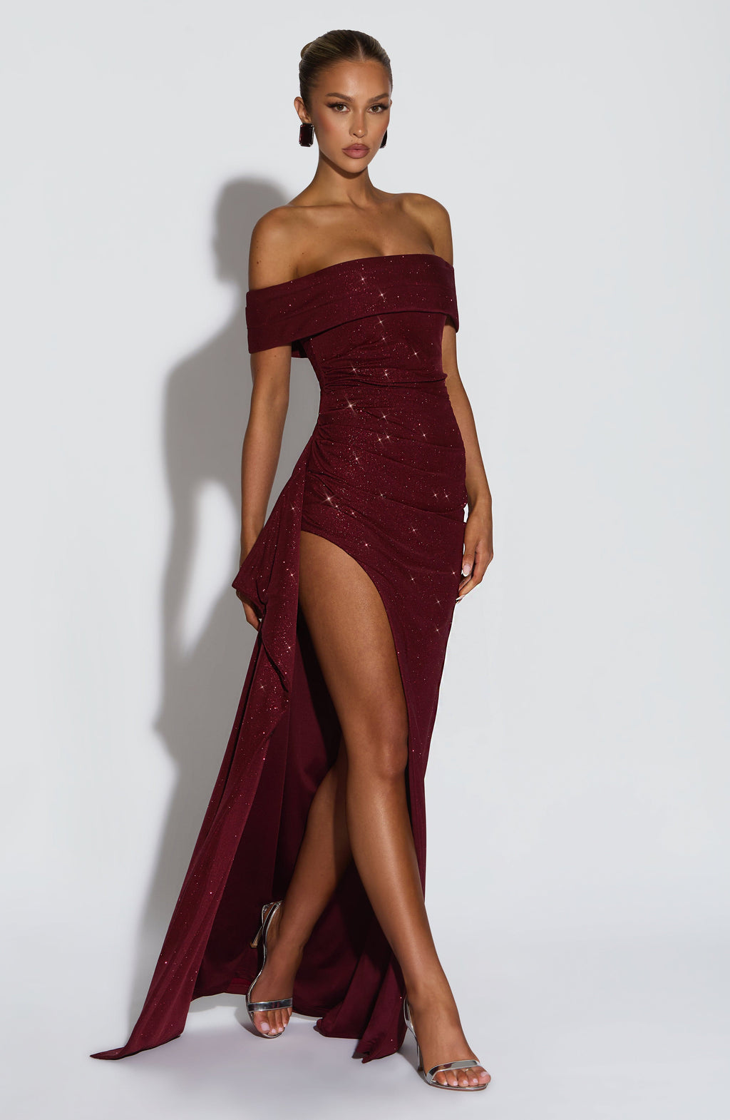Penelope Maxi Dress - Wine Sparkle