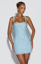 Daisy Mini Dress - Glacier Blue