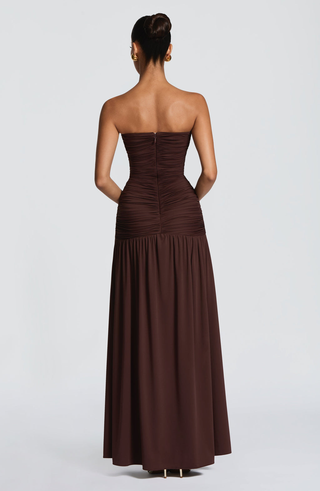 Mallory Maxi Dress - Plum Brown