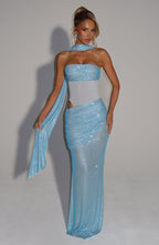 Maira Maxi Dress - Aqua